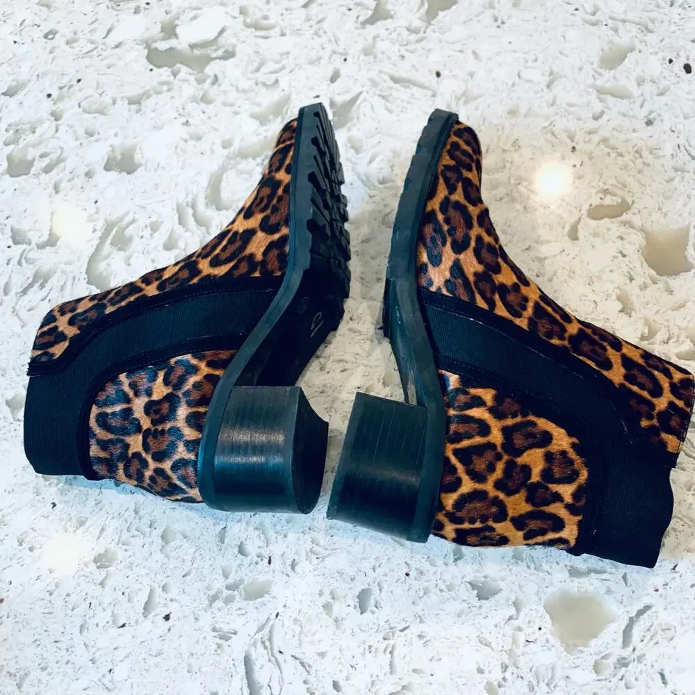 Crown Vintage Leopard print Maiy booties size 7.5
